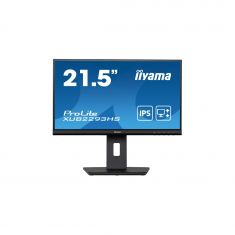 Ecran IIYAMA 21.5" Noir IPS 16:9 1ms ULTRA MINCE 1920x1080 250 cd/m² 3ms VGA HDMI Displayport HPs 2x1W Pied réglable en hauteur sur 15 cm + Pivot i-style Colour