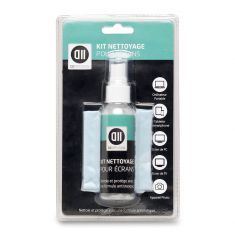 Kit de nettoyage -1 spray de 60ml + 1 chiffonnette en microfibres 20x30cm