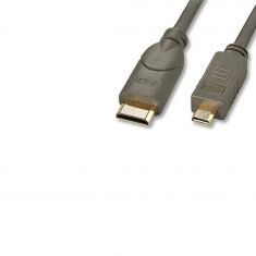 Câble micro HDMI® / mini HDMI®, compatible HDMI 2.0 Ultra HD, 0.5m