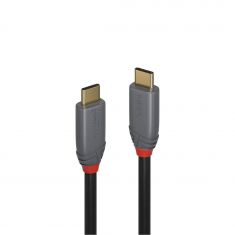 Câble USB 3.2 type C vers C, 20Gbit/s, 5A, PD, Anthra Line, 1m