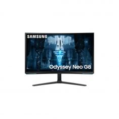 Ecran 32'' Samsung Noir Gaming ODYSSEY NEO G8 3840x2160 VA Incurvé 1000R 350 cd/m² 1ms 240Hz 2xHDMI 1xDP Pied réglab haut orientation inclin pivot