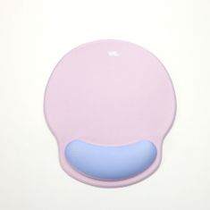 WE POP Tapis de souris avec repose poignet bi-color Violet: matière tissu - tapis violet clair - repose poignet violet foncé