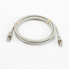 Câble RJ45 Male/Male droit CAT8 S/FTP - Avec snagless - Longueur 2M - Gris - en sachet