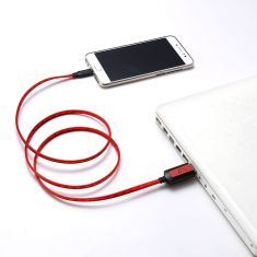 Câble Lumineux Gamium USB / USB C USB mâle à USB C Câble plat 1 m Câble intelligent: lumière en fonction du niveau de charge