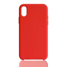 We Coque de protection SILICONE APPLE IPHONE X Rouge: Matière silicone - effet mat  toucher doux  semi-rigide