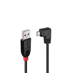 Câble USB 2.0 type A / micro-B coudé, 2m