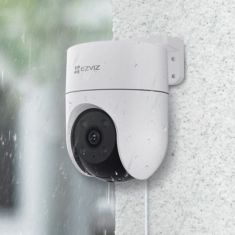 EZVIZ Caméras extérieures motorisées H8C SE 3MP - WiFi - 2K Résolution - détection humaine assistée par l'IA - vision nocturne en couleur - suivi intelligent - 