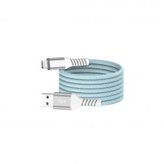 câble USB /Lightning magnétique, USB 2,0 - 5V/2,4A / 12W, 1mètre Bleu