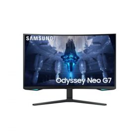 Ecran 32'' Samsung Gaming ODYSSEY NEO G7 Noir 165Hz 1ms 3840x2160 VA Incurvé 1000R 350 cd/m² 2xHDMI Displayport Pied réglable haut orientable inclinable pivot