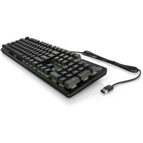 Clavier HP PAVILION Gaming 550 Noir rétroéclairage LED RVB commutateurs mécaniques Red Rapide Fluide Silencieux 9LY71AA#ABF 